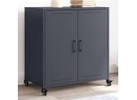 Best MöBel Vetrina Credenza Antracite 68X39X72 Cm Acciaio - Cassettiere CL7416873 1Pacco