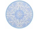 Vidaxl Tappeto Per Esterni Arakil Baby Blue Ø160 Cm Pp