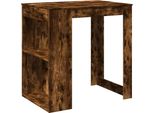Vidaxl Tavolo Da Bar In Rovere Fumé 102X70X103,5 Cm Materiale A Base Di Legno