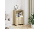 Vidaxl Armadio A Rotelle Rovere Sonoma 55X40X91 Cm Materiale A Base Di Legno