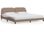Giroletto Con Testata Cappuccino-Marrone 200X200 Cm In Ecopelle