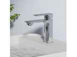 Emke Rubinetto Miscelatore Per Lavabo 166X152X45Mm Ottone Rubinetto Miscelatore Per Bagno Miscelatore Monocomando, Miscelatore Per Lavabo - Cromo