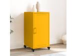 Maison Exclusive - Credenza Giallo Senape 36X39X72 Cm Acciaio