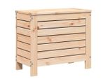 Sgabello Da Giardino 62X31,5X52 Cm In Legno Di Pino Massiccio