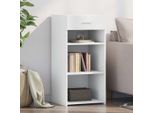 2025 Credenza Vetrina Moderna Bianco 45X42,5X93 Cm Materiale A Base Di Legno - Cassettiere,Design 7165271 1Pacco