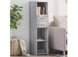 Vidaxl Credenza Grigio Sonoma 30X42,5X124 Cm Materiale A Base Di Legno