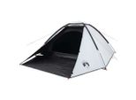 Vidaxl Tenda Da Campeggio A Cupola 4 Persone Bianco Scuro Impermeabile