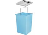 Bidone Interno Hailo 1221209 Blu 15 Litri 220 X 230 X 350 Mm Con Coperchio