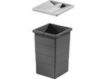Cestino Interno Hailo 1129949 Grigio Scuro 15 Litri 226X233X350 Mm Con Coperchio
