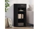 Stabli MöBel Armadio Credenza Nero 40X42,5X93 Cm Materiale A Base Di Legno - Cassettiere CC4590783 1Pacco