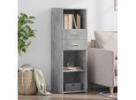Vidaxl Highboard Grigio Cemento 40X42,5X124 Cm Materiale A Base Di Legno