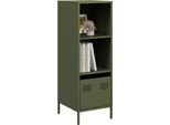 2025 Vetrina Moderna Verde Oliva 35X39X103,5 Cm Acciaio - Cassettiere,Design 6124732 1Pacco