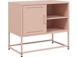 Mobile Tv Vidaxl Rosa 68X39X60,5 Cm In Acciaio