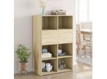 Maison Exclusive - Credenza Rovere Sonoma 80X42,5X124 Cm In Legno Multistrato