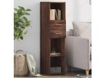 Vidaxl Credenza Marrone Aspetto Rovere 30X42,5X124 Cm Materiale A Base Di Legno