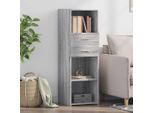 Vidaxl Credenza Grigio Sonoma 40X42,5X124 Cm Materiale A Base Di Legno