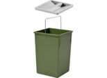Bidone Interno Hailo 1073259 Verde 15 Litri 220 X 230 X 350 Mm Con Coperchio