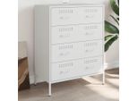 Maison Exclusive - Credenza Bianca 68X39X89 Cm Acciaio