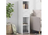 Vidaxl Credenza Bianca 30X42,5X124 Cm Materiale A Base Di Legno