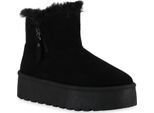 Van Hill Donna Stivali Invernali Foderati Caldi Stivaletti Scarpe Comode 841493, Colore: Nero, Taglia: 36