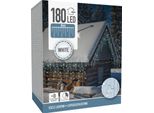 Ghiacciolo Led Bianco Freddo, 180 Led, Cavo Trasparente, Interno/Esterno, 9 M