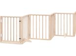 Vidaxl Recinto Per Cani Con Porta Pieghevole 6 Pannelli 300 Cm Legno Di Pioppo