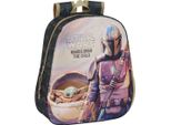 Zaino Per Bambini 3D The Mandalorian Black Beige 27 X 33 X 10 Cm