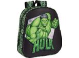 Zaino Per Bambini 3D Hulk Nero Verde 27 X 33 X 10 Cm