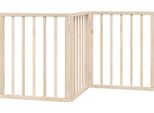 Vidaxl Recinto Pieghevole Per Cani 3 Pannelli 150 Cm In Legno Di Pioppo