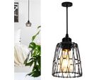 Lampada A Sospensione Nera, Lampada A Soffitto Moderna A Sospensione, Lampada A Sospensione In Metallo Con Paralume In Ferro Per Soggiorno, Sala Da Pranzo, Camera Da Letto, E27, Ø 13Cm