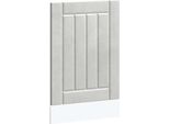 Vidaxl Copri Lavastoviglie Lucca Cemento Grigio Materiale A Base Di Legno