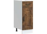 Vidaxl Base Da Cucina Kalmar In Legno Rovere Fumé