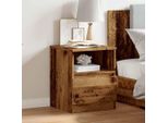 Maison Exclusive - Comodino Effetto Legno Antico 40X40X50 Cm Materiale Ligneo