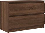 Vidaxl Mobile Tv Marrone Effetto Rovere 80X35X54 Cm Materiale A Base Di Legno