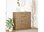 Maison Exclusive - Credenza Con Cassetti Rovere Artigianale 100,5X35X98,5 Cm