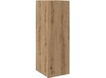Mobile Tv In Rovere Artisan 30,5X30X90 Cm Materiale A Base Di Legno