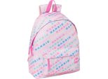Zaino Scuola Barbie Logomania Rosa Chiaro 33 X 42 X 15 Cm