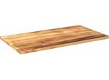 Vidaxl Piano Da Tavolo 100X60X3,8 Cm Rettangolare Legno Massiccio Grezzo Mango