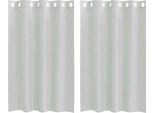 Vidaxl Tende In Voile Con Occhielli 2 Pz. Grigio Chiaro 140X175 Cm