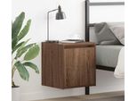Maison Exclusive - Comodino Da Parete Effetto Rovere Marrone 38X34X40 Cm
