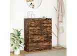 Maison Exclusive - Credenza Rovere Fumo 80X35X99 Cm In Legno Multistrato