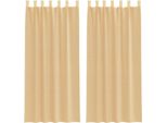 Vidaxl Tende In Voile Con Passanti 2 Pezzi Colore Sabbia 140X245 Cm