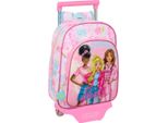 Zaino Scuola Con Ruote Barbie Painterly Pink Sky Blue 26 X 11 X 67 Cm 26 X 34 X 11 Cm