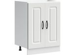 Vidaxl Base Lavello Kalmar Bianco 60X46X81,5 Cm Materiale A Base Di Legno