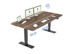 Flexispot QB2 Scrivania Regolabile In Altezza Elettricamente 160X70 Cm, 2 Motori Potenti, Portata 120 Kg, Protezione Anticollisione, 4 Funzioni Di Memoria (Marrone)