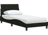Vidaxl Letto Con Materasso "Hanko"" Nero 90X190 Cm Tessuto"