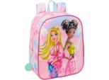 Zaino Scuola Barbie Painterly Pink Sky Blue 22 X 27 X 10 Cm