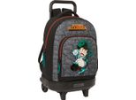 Zaino Scuola Con Ruote My Hero Academia Nero 33 X 45 X 22 Cm