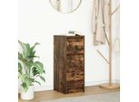 Vidaxl Credenza In Rovere Fumé 29,5X34X76 Cm Materiale A Base Di Legno