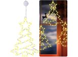 1X Decorazione Per Finestra Decorazione Natalizia Appesa Illuminata All'interno Della Finestra, Luci A Led Dell'albero Di Natale Luci Di Natale Illuminazione Della Finestra